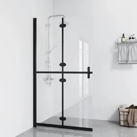 vidaXL Duschwand 120 x 190 cm schwarz