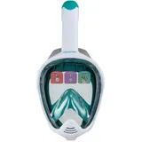 Captain Mike Vollgesichts-Schnorchelmaske mit Dry Top – 180° Panorama – CO2-Ventil & Anti-Fog – Atemsystem für Nase & Mund – Kamerahalter – Für Erwachsene & Jugendliche S/M