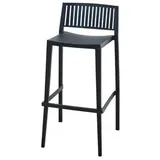 Siena Garden Barstuhl Lane 50 x 52 x 98 cm Grau