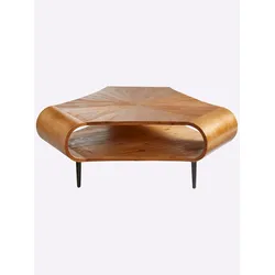 Couchtisch, braun, B:110cm H:40cm T:100cm, Tische, Couchtisch Eckige Couchtische
