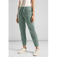 STREET ONE Damen A377682 Hose Casual Fit, mindful green, 40 - 40W / 28L