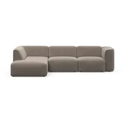 Ecksofa RAUM.ID "Merid jederzeit durch Module erweiterbar L-Form", grau (taupe), B:295cm H:70cm T:162cm, 100% Polyester, Sofas, als Modul oder separat verwendbar, für individuelle Zusammenstellung, Topseller