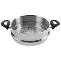 LACOR Dampfkasserolle ESTUDIO Edelstahl 18/10 20x9cm geeignet für Induktion 2,5L 85420