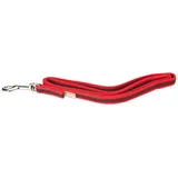 Julius-K9 IDC Color & Gray gumierte Leine, 14 mm x 1 m mit Schlaufe, Rot-Grau