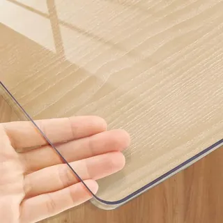 GYYFQH Tischfolie Nach Maß Transparent,Tischfolie Transparent 2mm/3mm,Tischdecke Transparent 200x100,Wasserdicht, Ölbeständig Und Verbrühungssicher Tischdecke(3mm,35×110cm)