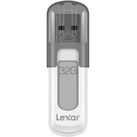 Lexar JumpDrive V100-32GABNL USB-3.0-Flash-Laufwerk für Speichererweiterung und Backup, 32 GB, Grau