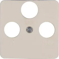 Kopp 351901182 EUROPA - Antennen-Abdeckung TV/RF/SAT, Farbe: cremeweiß