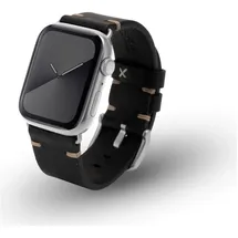 JT Berlin Watchband Alex II Vintage Armband 42 mm, 44 mm, 45 mm, 46mm M schwarz silber Watch Ultra/42/44/45mm | - Aluminium | | 10826