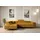 altdecor Ecksofa mit Schlaffunktion und Bettkasten GUSA-L 272x202x107 cm Senfgelb Cord