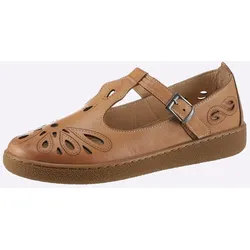 Slipper CASUAL LOOKS, Damen, Gr. 36, braun (camel), Glattleder, sportlich, Schuhe