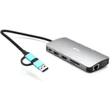 iTEC i-tec USB3.0 USB-C/Thunderbolt 3x Diplay Metal Nano Dock LAN PD 100W