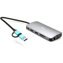 iTEC i-tec USB3.0 USB-C/Thunderbolt 3x Diplay Metal Nano Dock LAN PD 100W