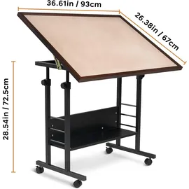 luxuskollektion Jigsaw Puzzle Table Board with Cover Easel Height Adjustment 1500