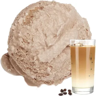 Gino Gelati Softeispulver Eiskaffee – Ergiebiges Soft-Eis Pulver mit Intensivem Kaffeearoma (100 Kg)