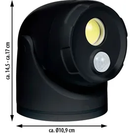 NORTHPOINT LED Batterie Spot Strahler 2er-Set Außenleuchte Flutlicht mit Bewegungsmelder