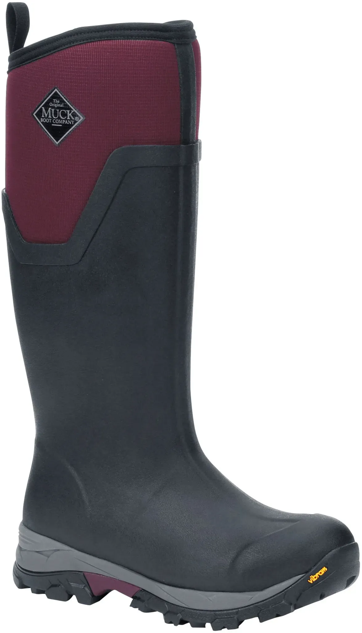 Muck Boot Damen-Wintergummistiefel Arctic Ice Tall, black-maroon, 41