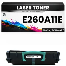 3dplady Kompatibel zu Lexmark E260A11E Schwarz