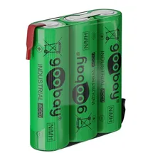 goobay 3x AA (Mignon) - 2100 mAh, - Lötfahne (Z), Nickel-Metallhydrid Akku (NiMH), 3,6 V