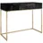 lookway KONSOLE BLANCO mit Schubladen GOLD CHROM Schwarz Hochglanz PUSH OPEN