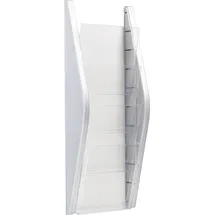 Helit Wandprospekthalter the arc silber DIN A5 4 x 8,0 x 54,0 cm, 1 St.