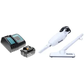Makita DCL 181 FRM1 W Akku Staubsauger 18 V Weiß + 1x Akku 4,0 Ah + Ladegerät