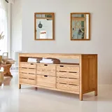 Aufbewahrungsmöbel Serena aus massiver Eiche, 165 cm