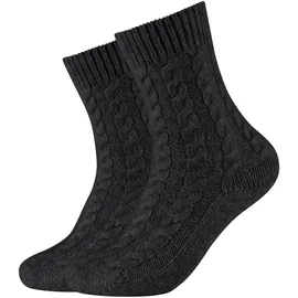 CAMANO Kuschelsocken 2er Pack Schwarz 39-42
