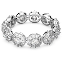 Swarovski Constella Ring, Weißer und Rhodinierter Damenring mit Swarovski Kristallen
