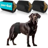 HUND IST KÖNIG Hundewindeln für Rüden [3 STK] Saugstarke Hundewindeln Rüde | Bequeme Hunde Windeln bei Inkontinenz Hund - Umweltfreundliche Rüdenwindel waschbar | Hundewindel leicht zu reinigen