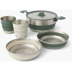 Sea to Summit Detour Stainless Steel One Pot Cook Set w/ 3L Pot 2 Person [5 Piece]