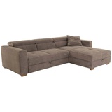 JOB Ecksofa SAN REMO, 297 x 195 cm - Cord - mit Ausziehfunktion und Bettkasten