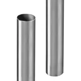 Zambelli Fallrohr gefalzt 2m DN 100, Zink Silber Dachentwässerung