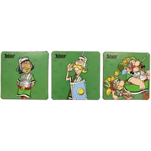 SD Toys Legionär-Untersetzer Asterix, Kork, Mehrfarbig, 3 x 9 x 9 cm, 6 Stück, Bunt, One Size