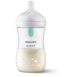 Philips Avent Natural Response – Babyflaschen mit AirFree Ventil 260 ml, BPA-frei, für Neugeborene ab 1 Monat, Bärenmotiv (Modell SCY673/82)