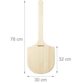 Relaxdays Pizzaschieber Holz XXL