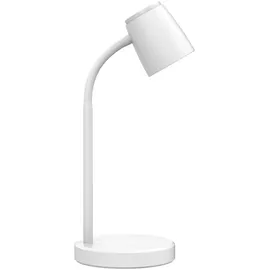 Kalb Material Für Möbel kalb LED Tischleuchte Weiß