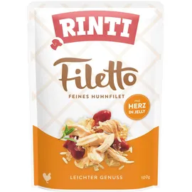 Rinti Filetto Huhn & Hühnerherz in Jelly 24 x 100 g