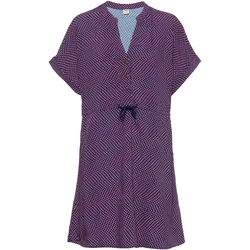 iriedaily Franji Kurzarmkleid Damen in navy, Größe M - blau