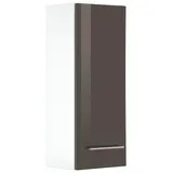 WELLTIME Hängeschrank WELLTIME "Venedig", grau (weiß, grau), B:25cm H:64cm T:20cm, Schränke, Hängeschrank, Badmöbel in Breite 25 cm