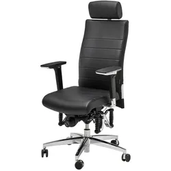 Haider Bioswing Bürodrehstuhl 660 IQ Leder m. Nackenstütze Sofort Lieferbar