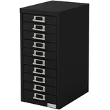 ML-Design Aktenschrank 28x38x60 cm Schwarz