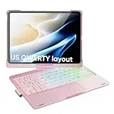 doqo Tastatur Hülle für iPad Air 11/iPad Pro 11,Hülle mit Tastatur für Air 11 M3/M2 (2025/2024),Air 5/4,Pro 11 4/3/2/1 Generation mit Touchpad, 360° Drehbar