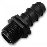 Bradas Schlauchanschluss 1/2 Zoll für 16 mm Tropfschlauch schwarz