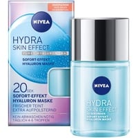 NIVEA Hydra Skin Effect 20 Sek Sofort Effekt Hyaluron Maske, 100 ml, Gesichtsmaske zur Vorbereitung auf die Tages- und Nachtpflege, Maske mit purem Hyaluron [HA]