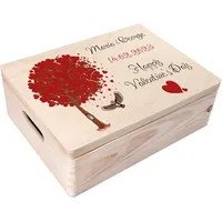 Creative Deco Personalisierte Geschenke Wunschtext Holzkiste | Romantisches Geschenk