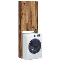 vidaXL Waschmaschinenschrank Altholz-Optik 64x25,5x190 cm, - vidaXL