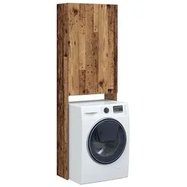 vidaXL Waschmaschinenschrank Altholz-Optik 64x25,5x190 cm, - vidaXL
