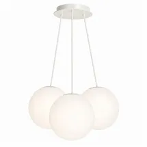 s.luce Orb Cluster 3-flg. 30 cm Rund/Weiß