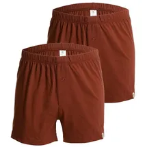 haasis bodywear Boxershorts unifarben bordeaux S 2er Pack