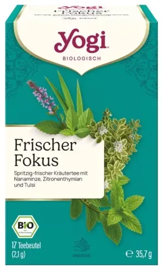Yogi Tea Frischer Fokus Kräutertee bio (17Btl)